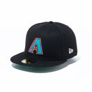 59FIFTY Metallic Logo アリゾナ・ダイヤモンドバックス ブラック ケリーグリーンアンダーバイザー - 13534751-700 | NEW ERA ニューエラ公式オンラインストア