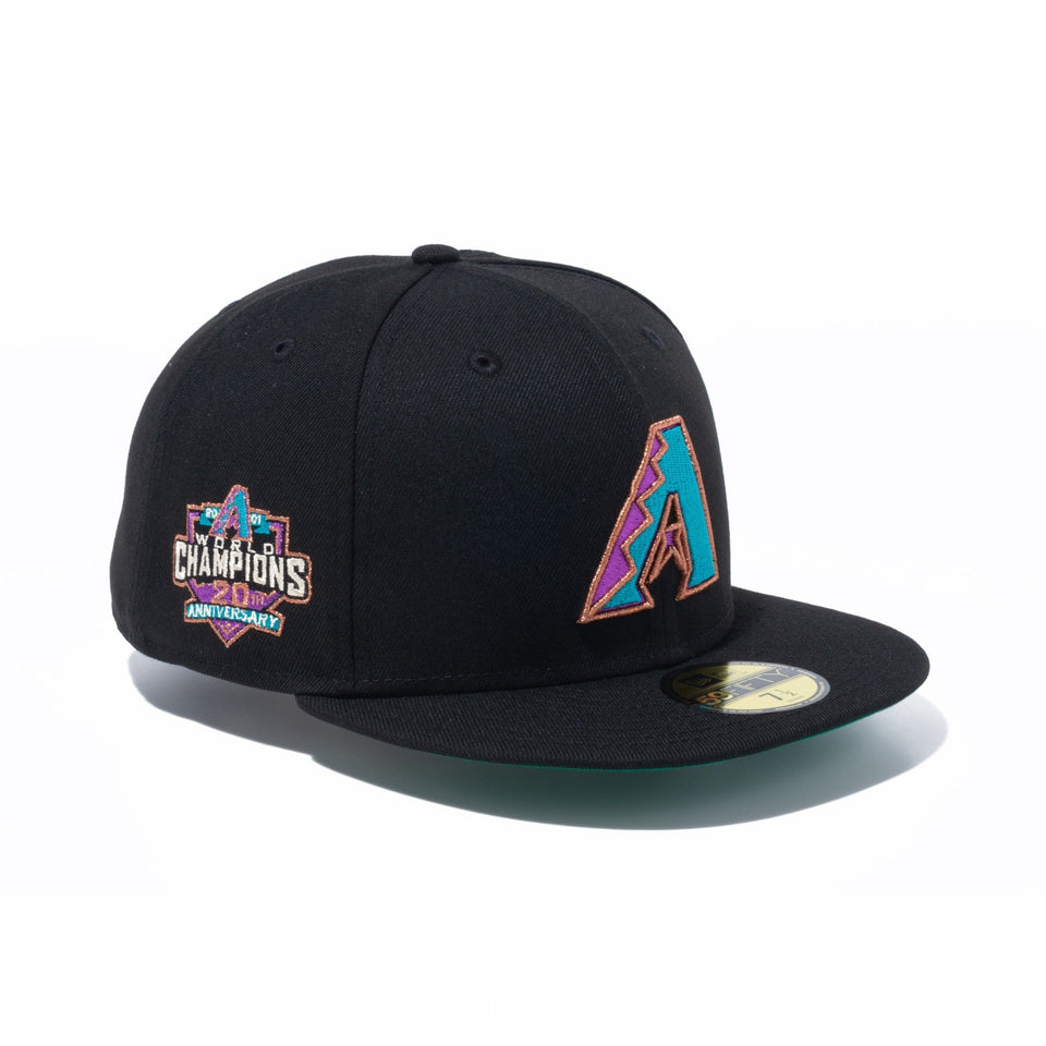 59FIFTY Metallic Logo アリゾナ・ダイヤモンドバックス ブラック ケリーグリーンアンダーバイザー - 13534751-700 | NEW ERA ニューエラ公式オンラインストア