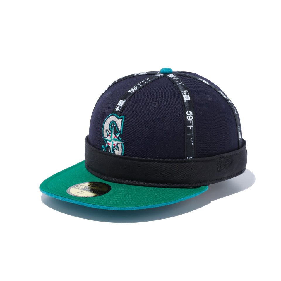 【レア】ニューエラ　new era キャップ　ネイビー　7 1/2 59.6cm緑帽子好きコレクション