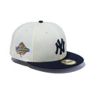 59FIFTY MLB 2-Tone ニューヨーク・ヤンキース クロームホワイト ネイビーバイザー - 13750715-700 | NEW ERA ニューエラ公式オンラインストア