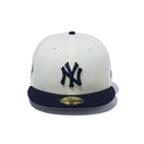 59FIFTY MLB 2-Tone ニューヨーク・ヤンキース クロームホワイト ネイビーバイザー - 13750715-700 | NEW ERA ニューエラ公式オンラインストア