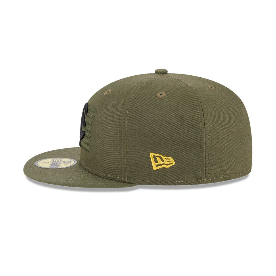 買付品new era cap ミネソタツインズ 71/2 緑x黄色 アメリカ製 帽子