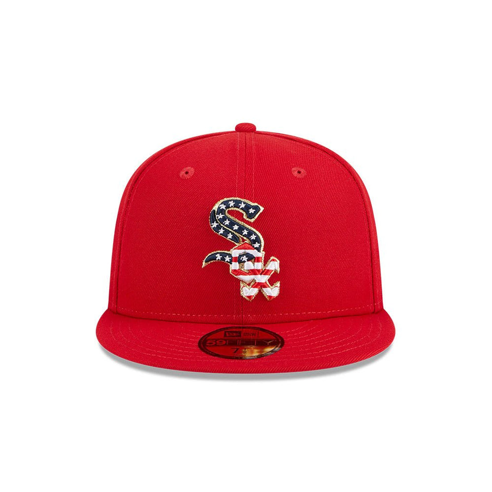 59FIFTY オーセンティック MLB 4th of July シカゴ・ホワイトソックス スカーレット グレーアンダーバイザー - 13570901-700 | NEW ERA ニューエラ公式オンラインストア