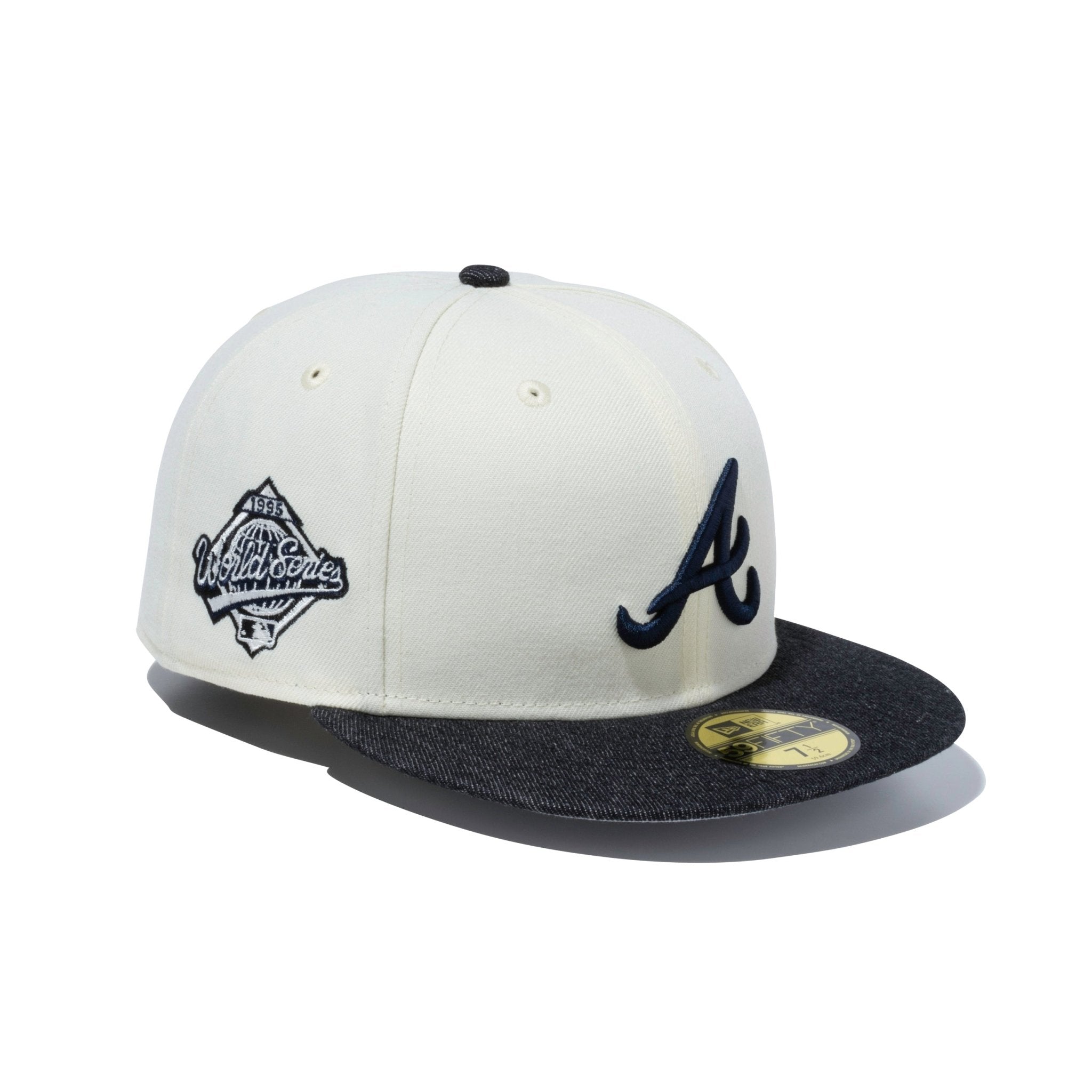 59FIFTY MLB Black Denim アトランタ・ブレーブス グレーアンダー