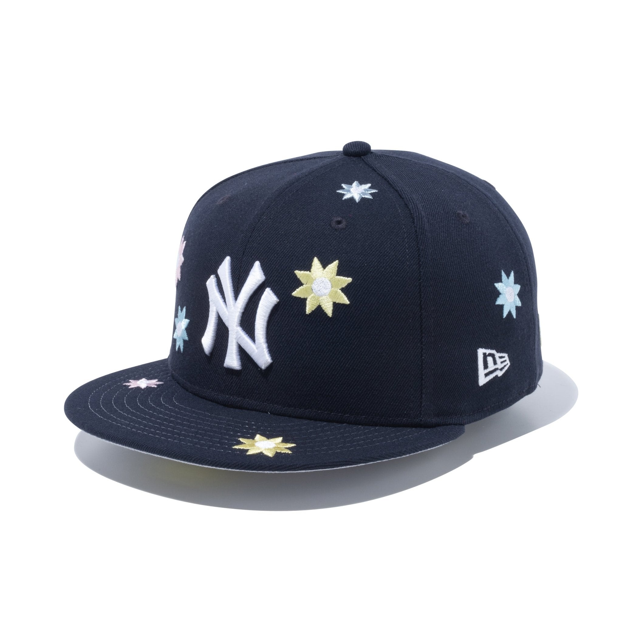 59FIFTY MLB Flower Embroidery ニューヨーク・ヤンキース ネイビー