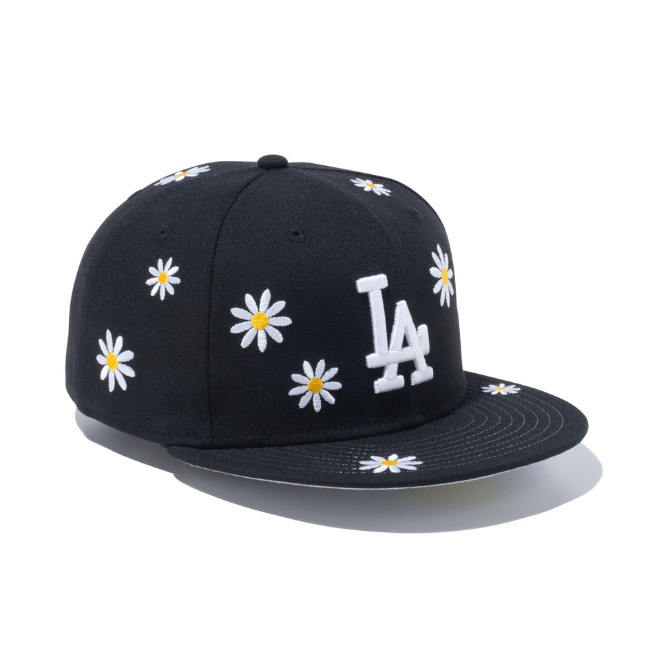 59FIFTY MLB Flower Embroidery ロサンゼルス・ドジャース ブラック 