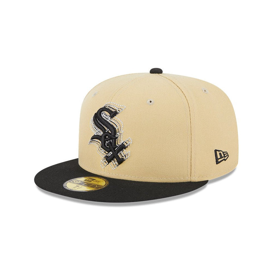 59FIFTY MLB Illusion シカゴ・ホワイトソックス ベガスゴールド ブラックバイザー