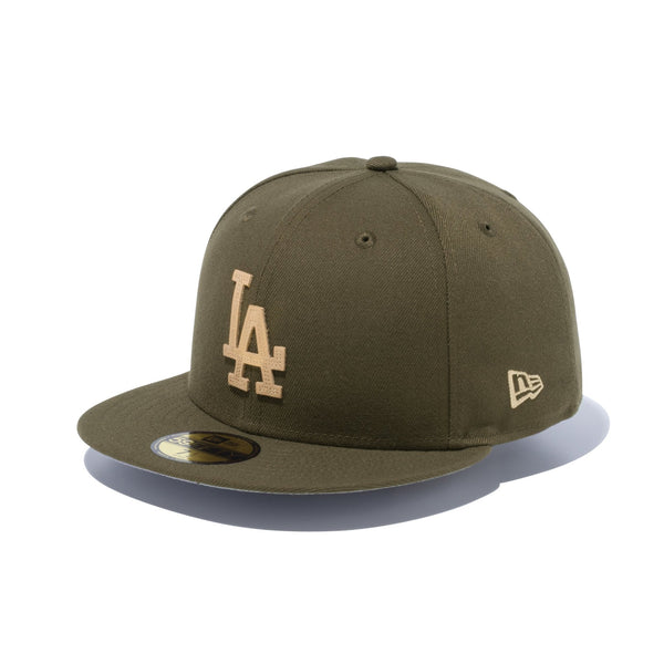 59FIFTY MLB Leather Logo ロサンゼルス・ドジャース モス | ニューエラオンラインストア