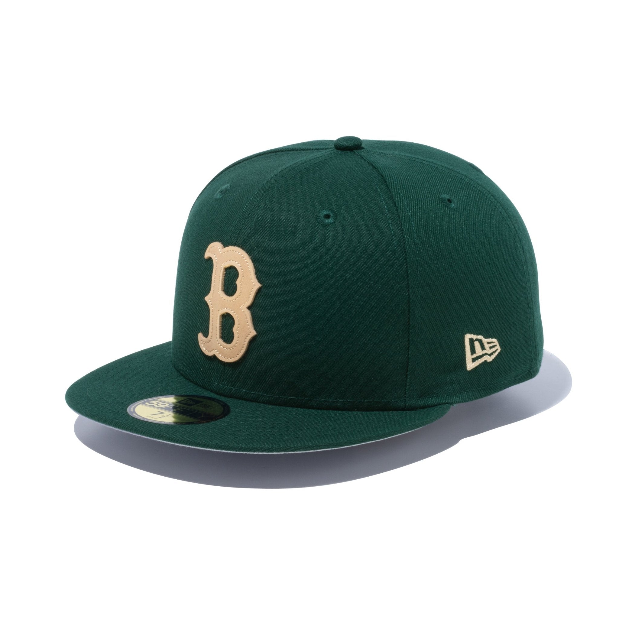 59FIFTY MLB Leather Logo ボストン・レッドソックス ダーク