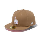 59FIFTY MLB Pink Pack ロサンゼルス・ドジャース カーキ ピンクアンダーバイザー - 13516135-700 | NEW ERA ニューエラ公式オンラインストア