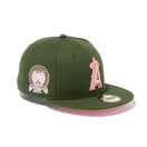 59FIFTY MLB Pink Pack ロサンゼルス・エンゼルス リーフグリーン ピンクアンダーバイザー - 13516144-700 | NEW ERA ニューエラ公式オンラインストア