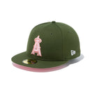 59FIFTY MLB Pink Pack ロサンゼルス・エンゼルス リーフグリーン ピンクアンダーバイザー - 13516144-700 | NEW ERA ニューエラ公式オンラインストア