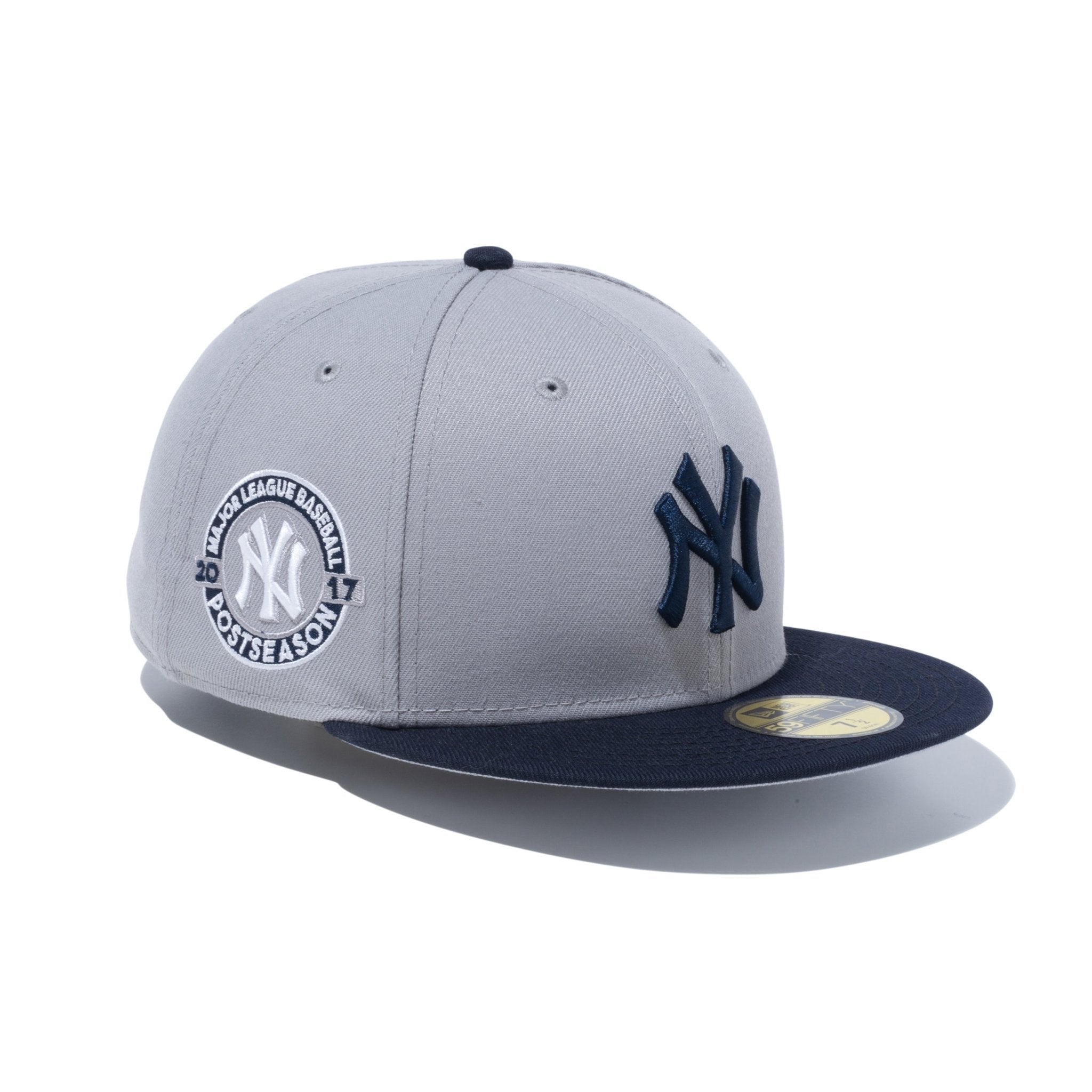爆買い大人気ヤンキース MLB ★ New Era グレーA フラット キャップ ML 野球帽