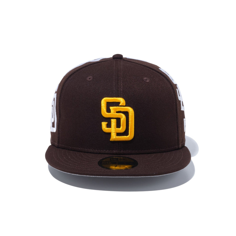 59FIFTY MLB Rear Logo サンディエゴ・パドレス バーントウッド