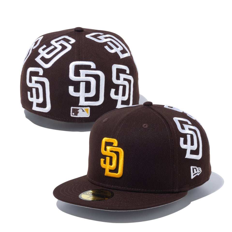 59FIFTY MLB Rear Logo サンディエゴ・パドレス バーントウッド 