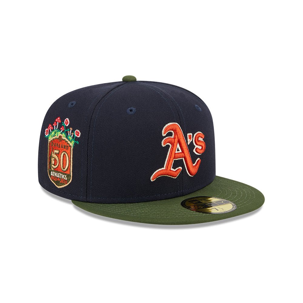 59FIFTY MLB Sprouted オークランド・アスレチックス ネイビー