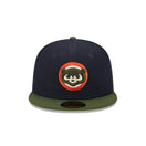 59FIFTY MLB Sprouted シカゴ・カブス クーパーズタウン ネイビー モスグリーンバイザー - 13705005-700 | NEW ERA ニューエラ公式オンラインストア