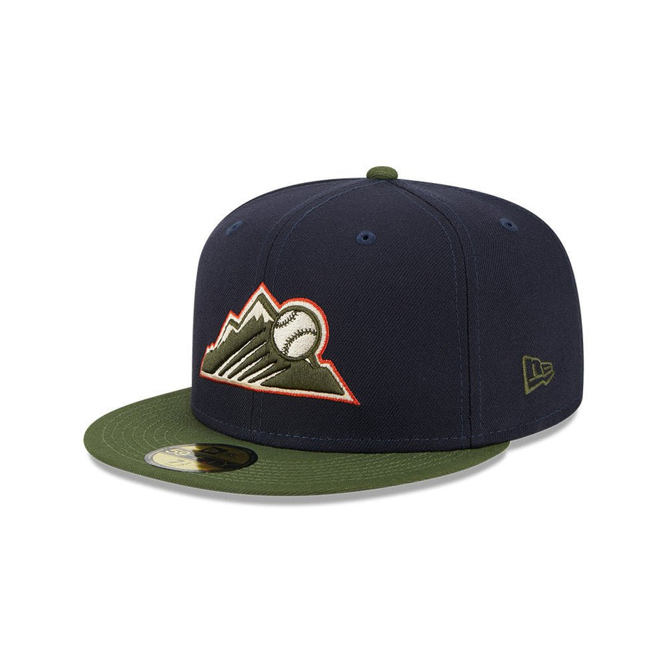 59FIFTY MLB Sprouted コロラド・ロッキーズ ネイビー モスグリーンバイザー - 13705013-700 | NEW ERA ニューエラ公式オンラインストア