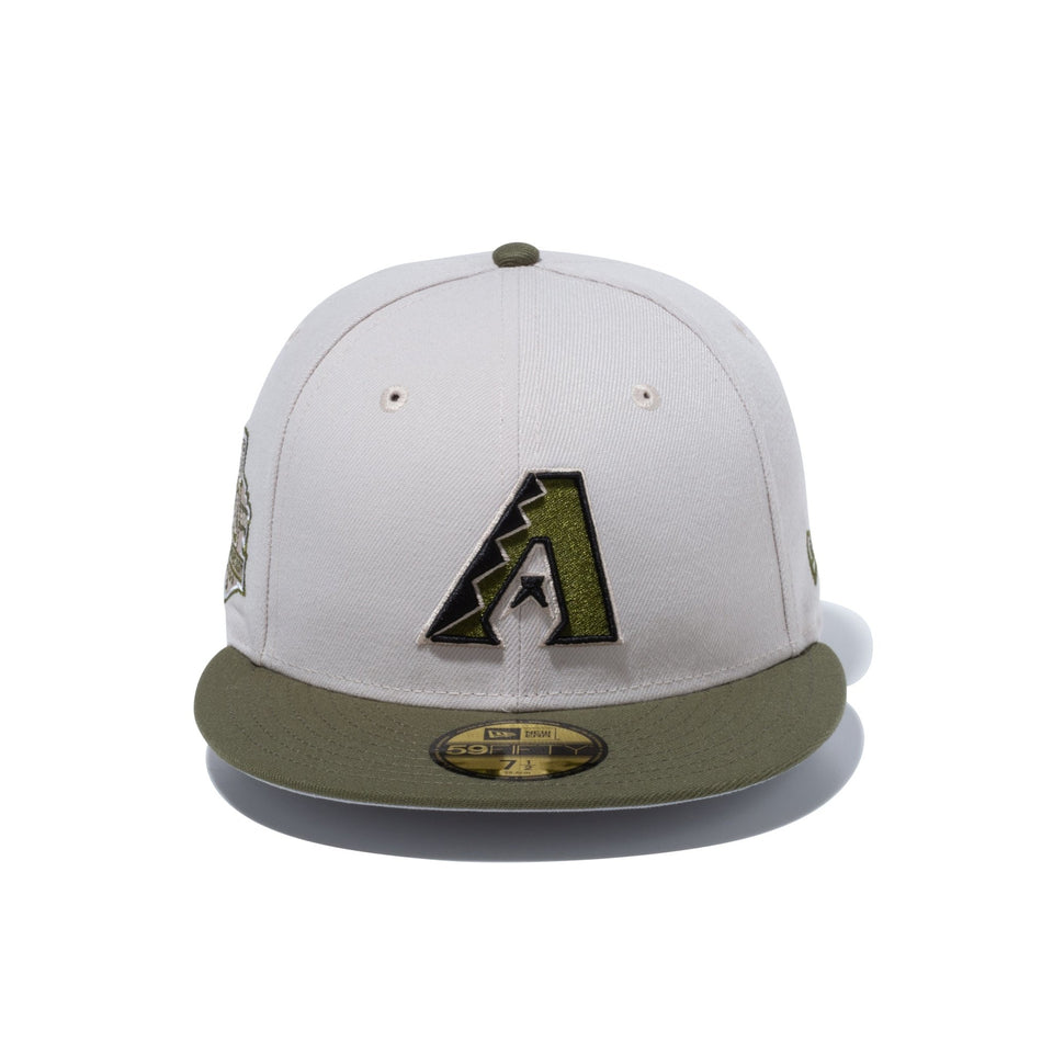 59FIFTY MLB Stone Color アリゾナ・ダイアモンドバックス ストーン ニューオリーブバイザー - 13516142-700 | NEW ERA ニューエラ公式オンラインストア