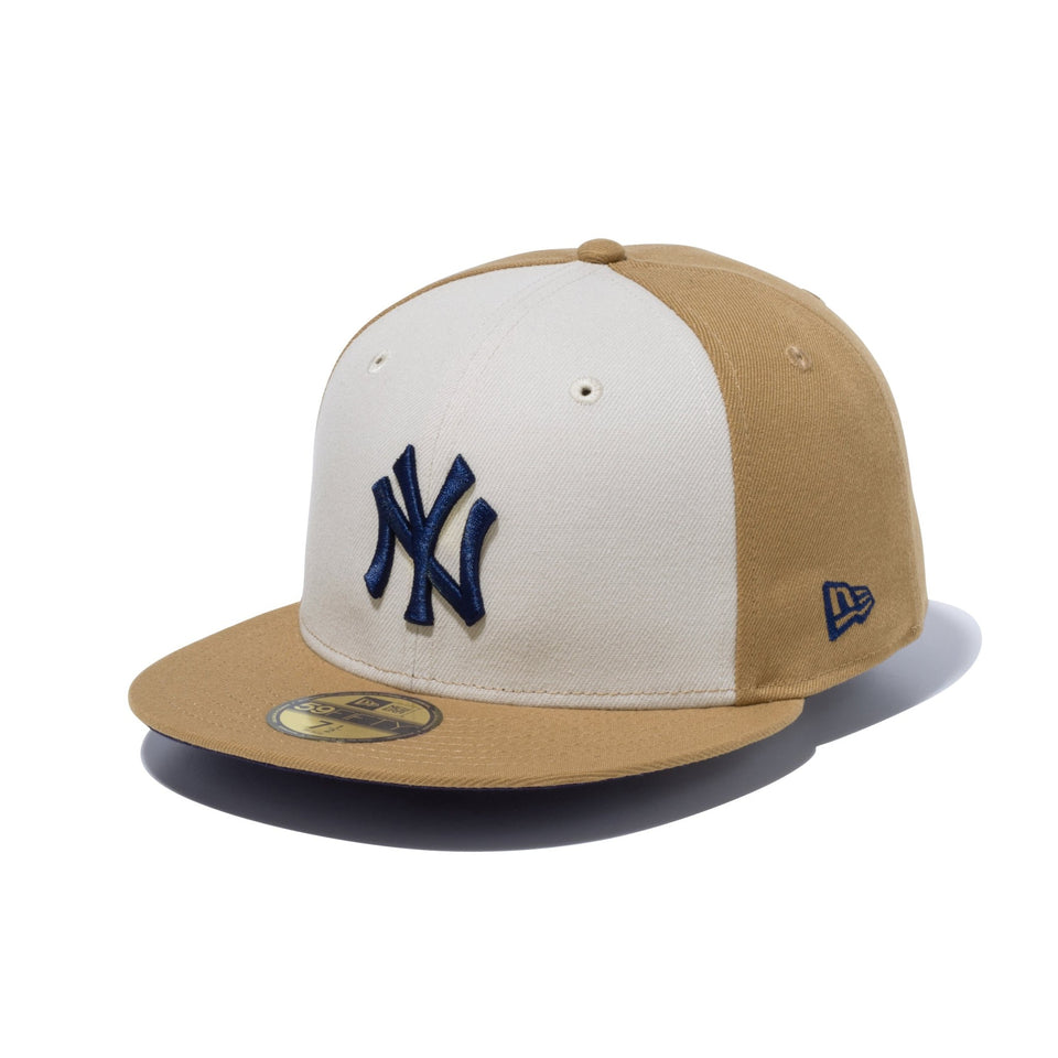 59FIFTY MLB Tri-Color ニューヨーク・ヤンキース カーキ/ストーン ...
