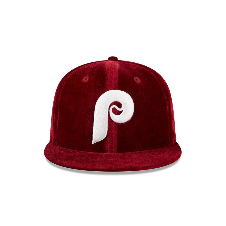 59FIFTY MLB Velvet フィラデルフィア・フィリーズ ブラック グリーンアンダーバイザー