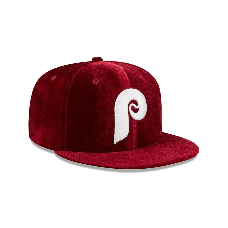 59FIFTY MLB Velvet フィラデルフィア・フィリーズ ブラック グリーンアンダーバイザー