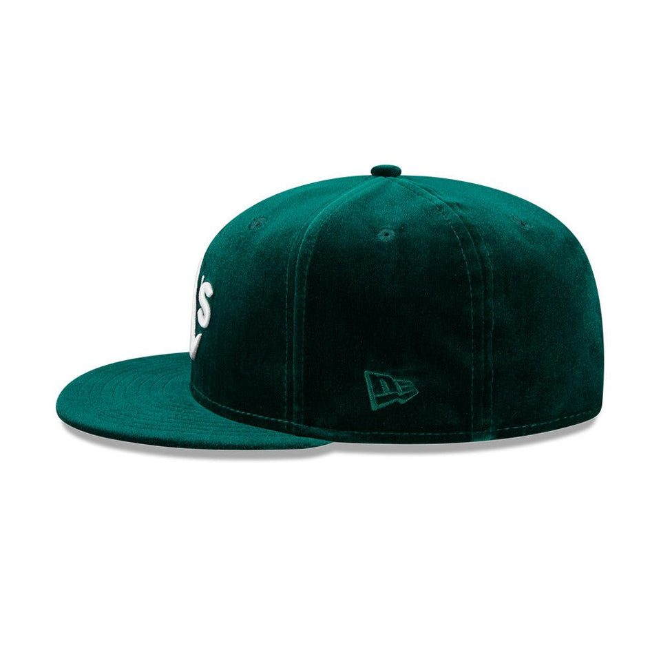 59FIFTY MLB Velvet オークランド・アスレチックス グリーン グリーン