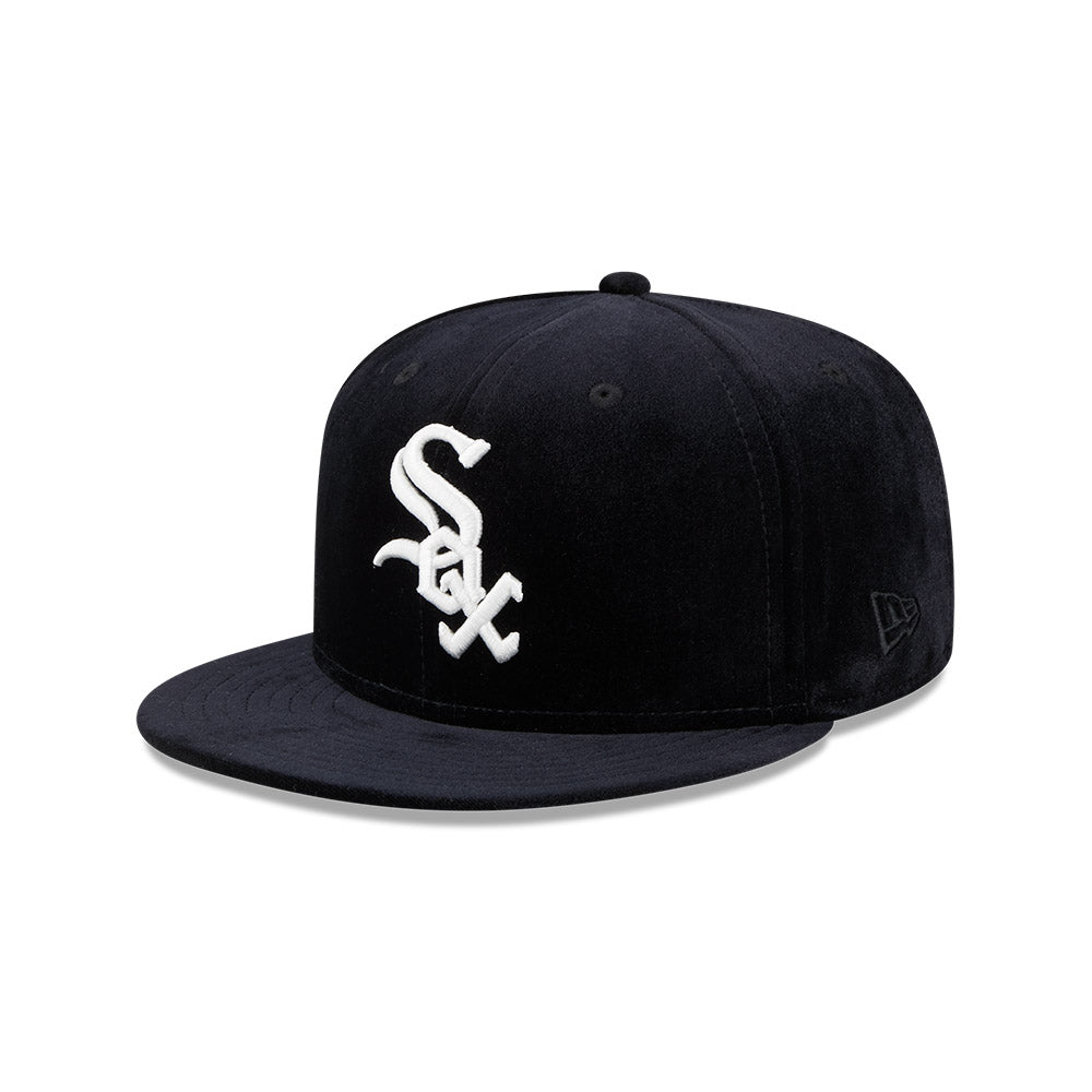 59FIFTY MLB Velvet シカゴ・ホワイトソックス ブラック グリーンアンダーバイザー