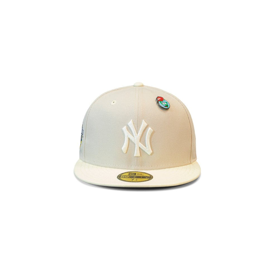 59FIFTY MLB World Series Pins ニューヨーク・ヤンキース ピンズ ストーン クロームホワイトバイザー - 13699587-700 | NEW ERA ニューエラ公式オンラインストア