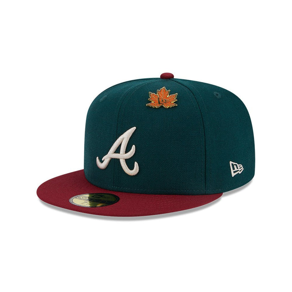 59FIFTY MLB WS Contrast アトランタ・ブレーブス ピンズ ダーク