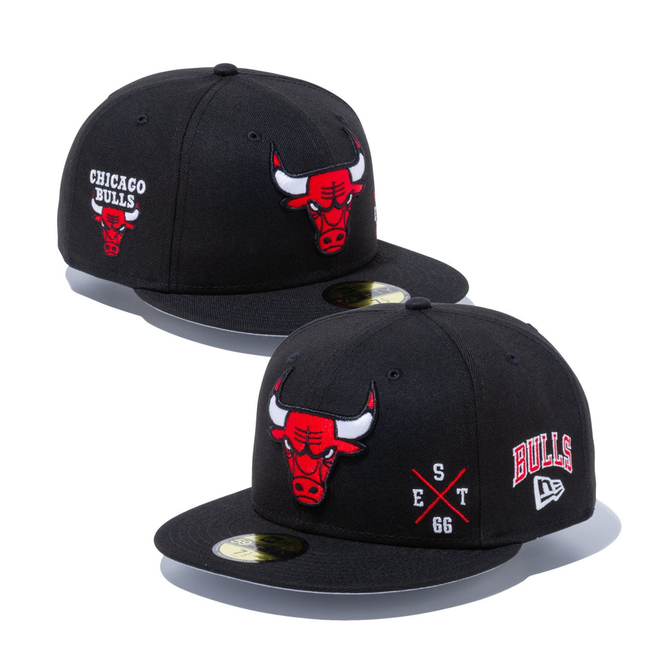 59FIFTY MULTI LOGO シカゴ・ブルズ グレーアンダーバイザー