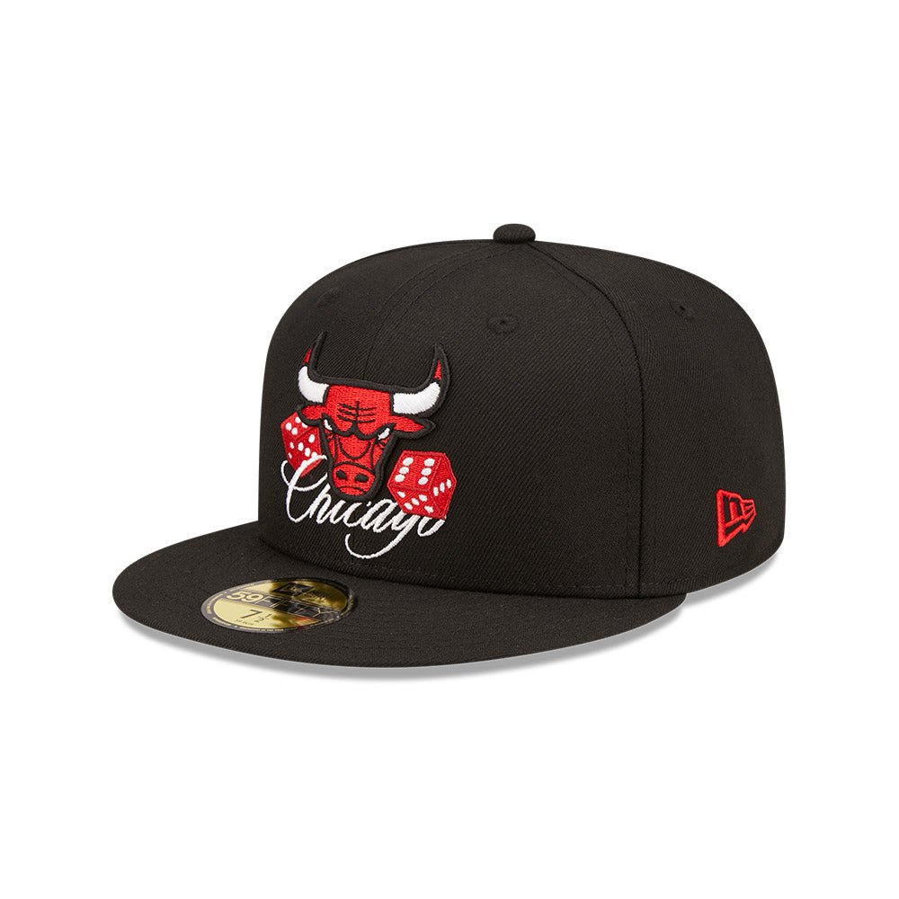 シカゴ・ブルズ 59FIFTY クロームホワイト＆ブラック 59.6