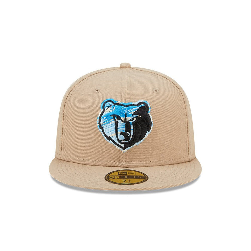 59FIFTY NBA Team Neon メンフィス・グリズリーズ ベージュ ブルーアンダーバイザー - 13512111-700 | NEW ERA ニューエラ公式オンラインストア