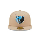 59FIFTY NBA Team Neon メンフィス・グリズリーズ ベージュ ブルーアンダーバイザー - 13512111-700 | NEW ERA ニューエラ公式オンラインストア