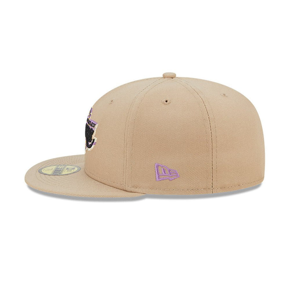 59FIFTY NBA Team Neon ロサンゼルス・レイカーズ ベージュ パープル