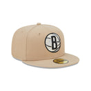 59FIFTY NBA Team Neon ブルックリン・ネッツ ベージュ グレーアンダーバイザー - 13512115-700 | NEW ERA ニューエラ公式オンラインストア