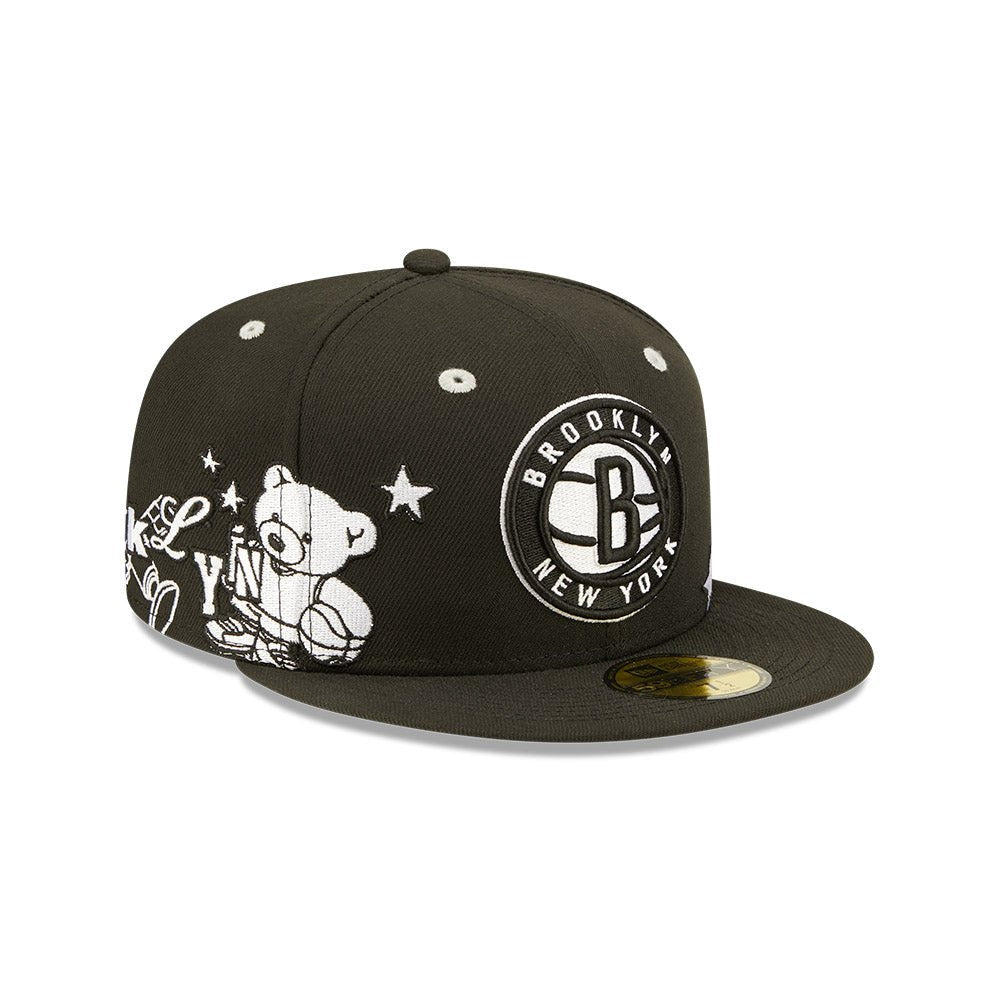 59FIFTY NBA TEDDY COLLECTION ブルックリン・ネッツ グレーアンダー