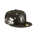 59FIFTY NBA TEDDY COLLECTION ブルックリン・ネッツ グレーアンダーバイザー - 13341659-700 | NEW ERA ニューエラ公式オンラインストア