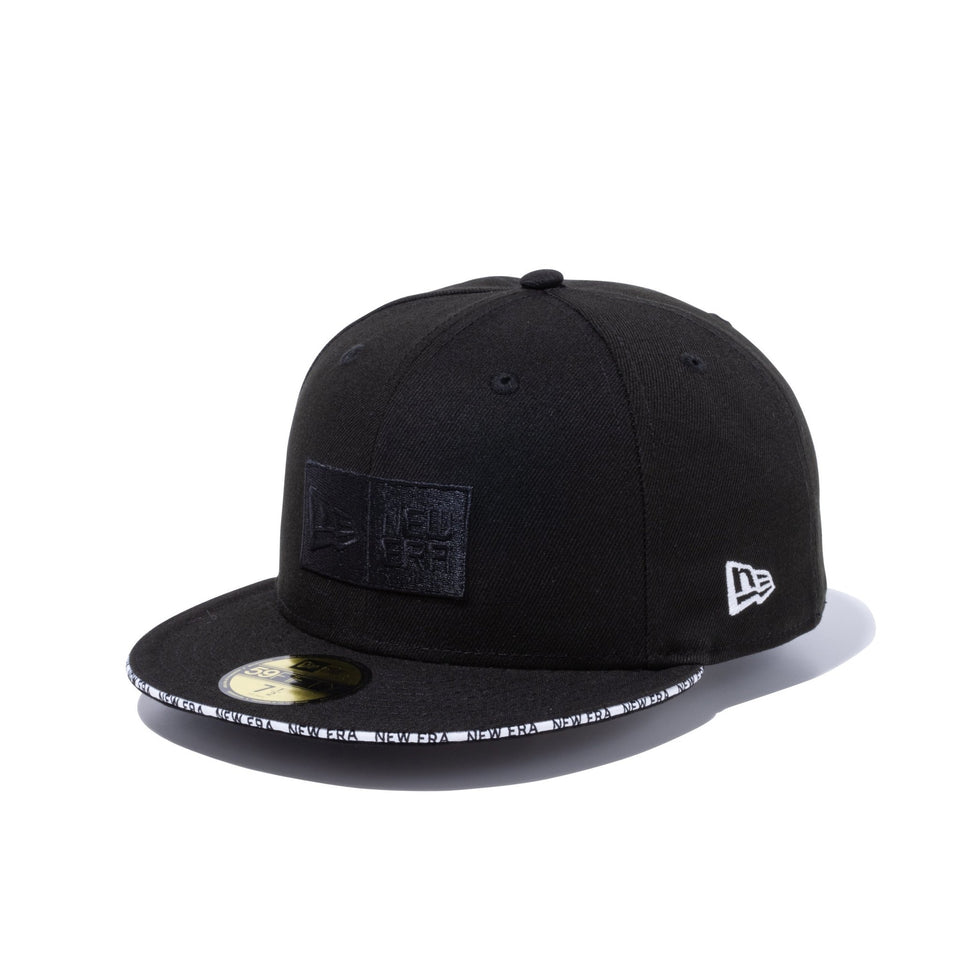 59FIFTY サンドイッチバイザー ボックスロゴ NEW ERA ブラック