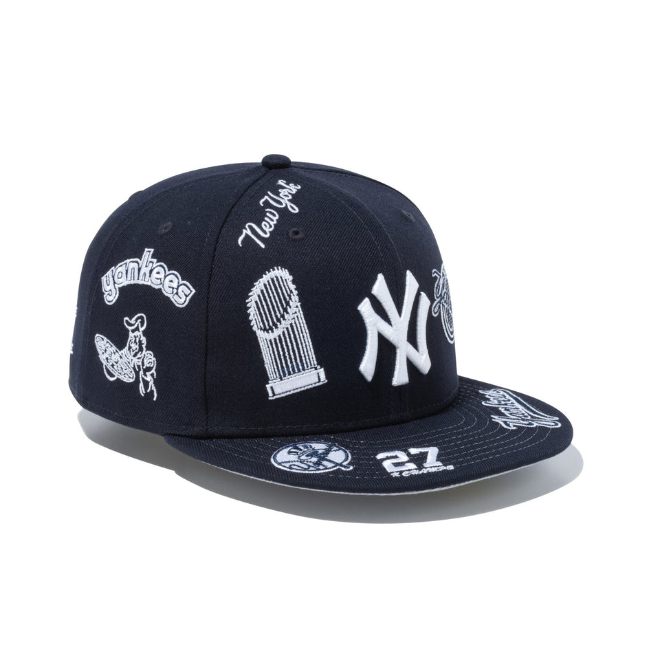 59FIFTY New York Yankees Allover ニューヨーク・ヤンキース ネイビー 