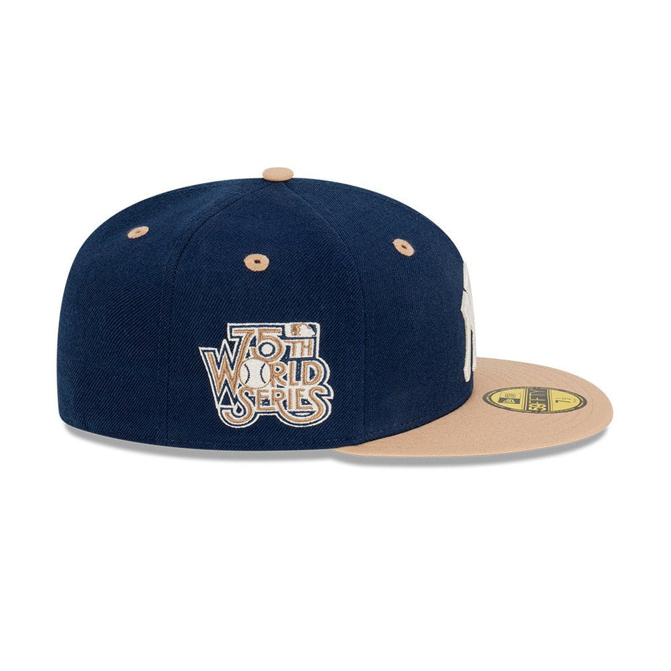 59FIFTY Ocean Khaki ニューヨーク・ヤンキース クーパーズタウン ネイビー × カーキ グレーアンダーバイザー - 13577645-700 | NEW ERA ニューエラ公式オンラインストア