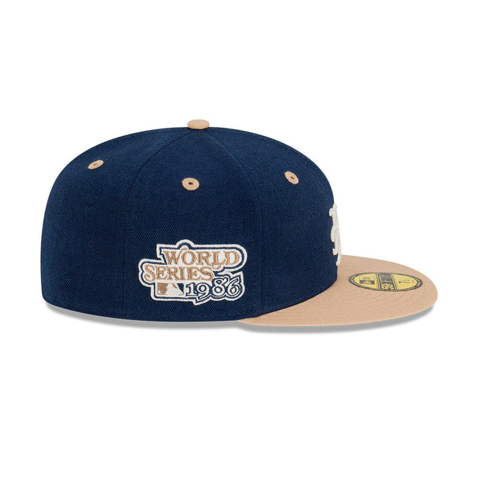 59FIFTY Ocean Khaki ニューヨーク・メッツ クーパーズタウン ネイビー × カーキ グレーアンダーバイザー