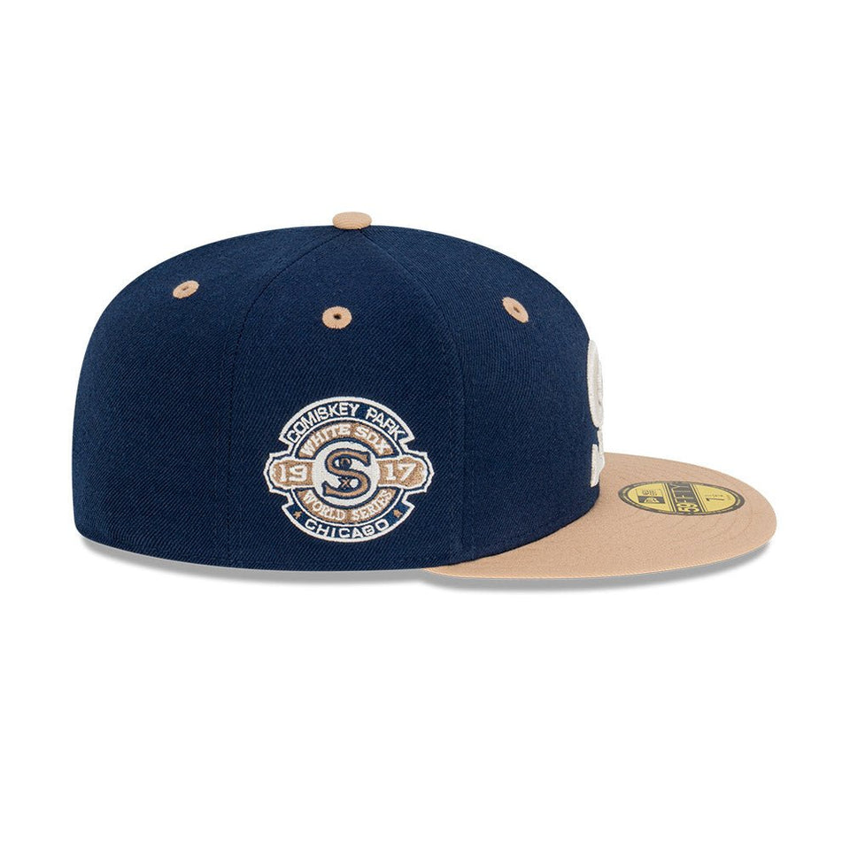 59FIFTY Ocean Khaki シカゴ・ホワイトソックス クーパーズタウン ネイビー × カーキ グレーアンダーバイザー