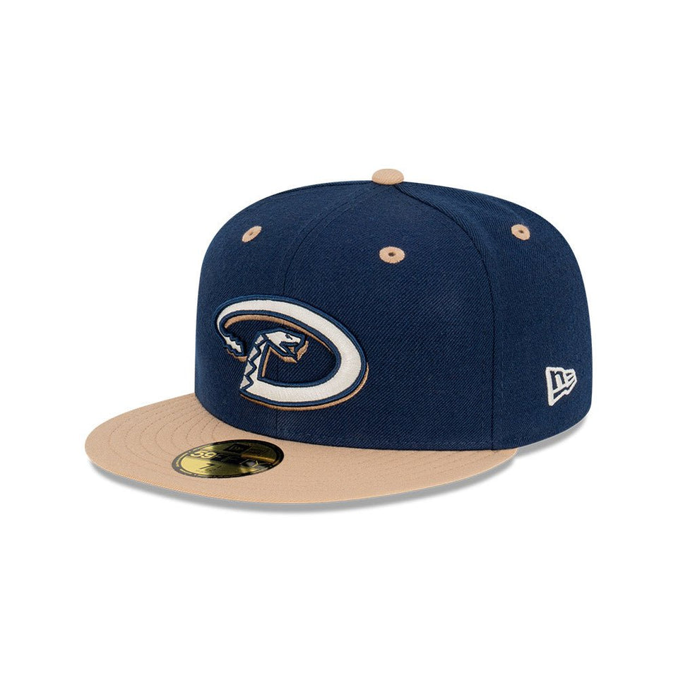 59FIFTY Ocean Khaki アリゾナ・ダイヤモンドバックス クーパーズタウン ネイビー × カーキ グレーアンダーバイザー - 13577649-700 | NEW ERA ニューエラ公式オンラインストア