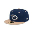 59FIFTY Ocean Khaki アリゾナ・ダイヤモンドバックス クーパーズタウン ネイビー × カーキ グレーアンダーバイザー - 13577649-700 | NEW ERA ニューエラ公式オンラインストア