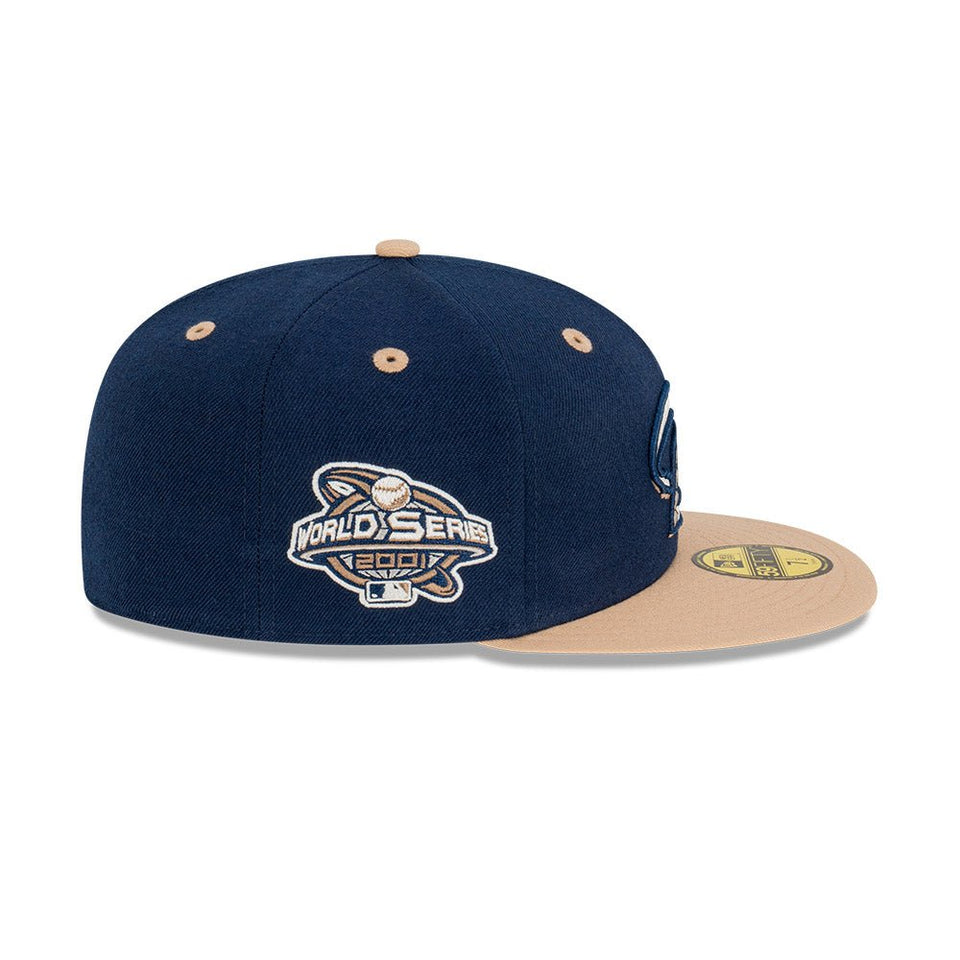 59FIFTY Ocean Khaki アリゾナ・ダイヤモンドバックス クーパーズタウン ネイビー × カーキ グレーアンダーバイザー - 13577649-700 | NEW ERA ニューエラ公式オンラインストア