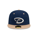 59FIFTY Ocean Khaki アリゾナ・ダイヤモンドバックス クーパーズタウン ネイビー × カーキ グレーアンダーバイザー - 13577649-700 | NEW ERA ニューエラ公式オンラインストア