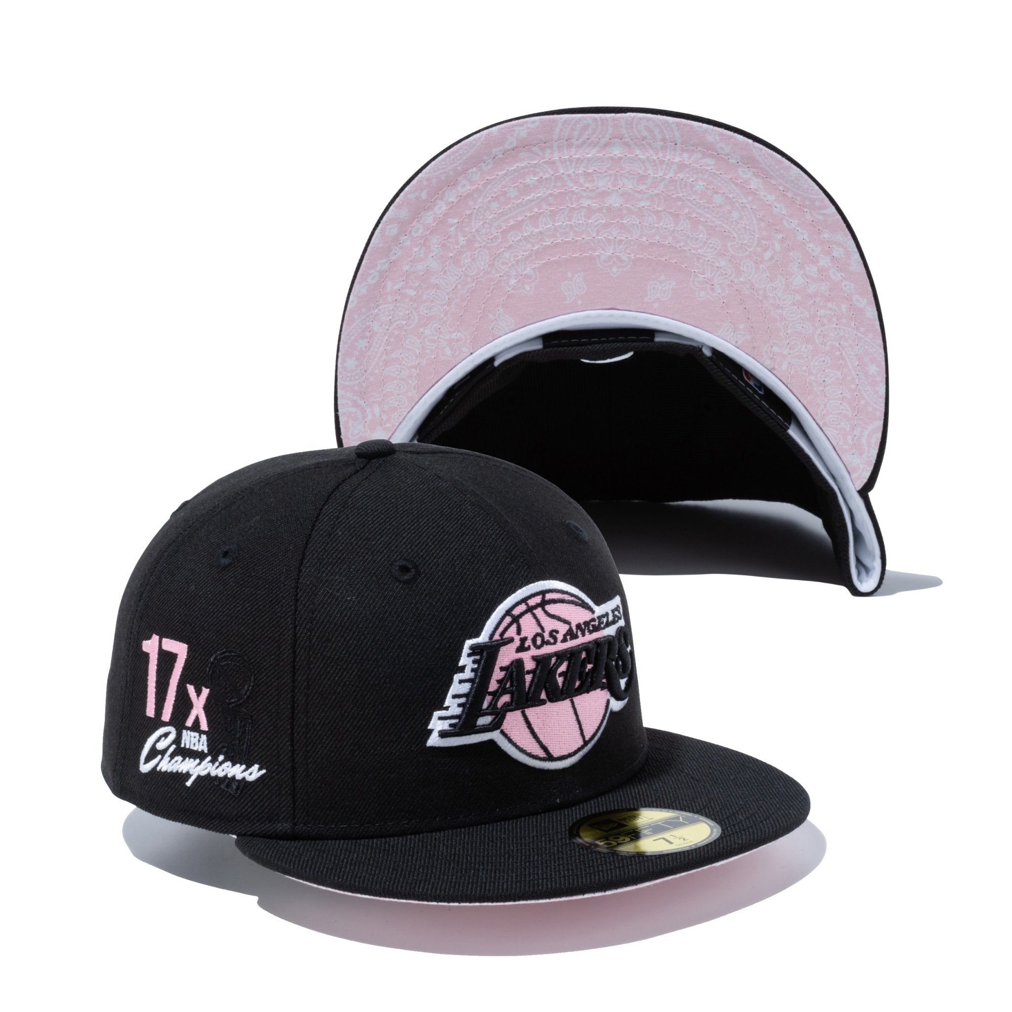 59FIFTY Paisley Under Visor ロサンゼルス・レイカーズ ブラック