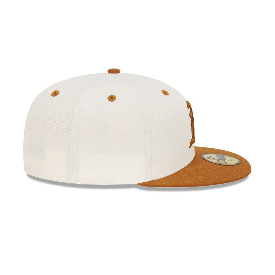 59FIFTY Peanut Butter オークランド・アスレチックス クロームホワイト キャメルバイザー - 13366484-700 | NEW ERA ニューエラ公式オンラインストア