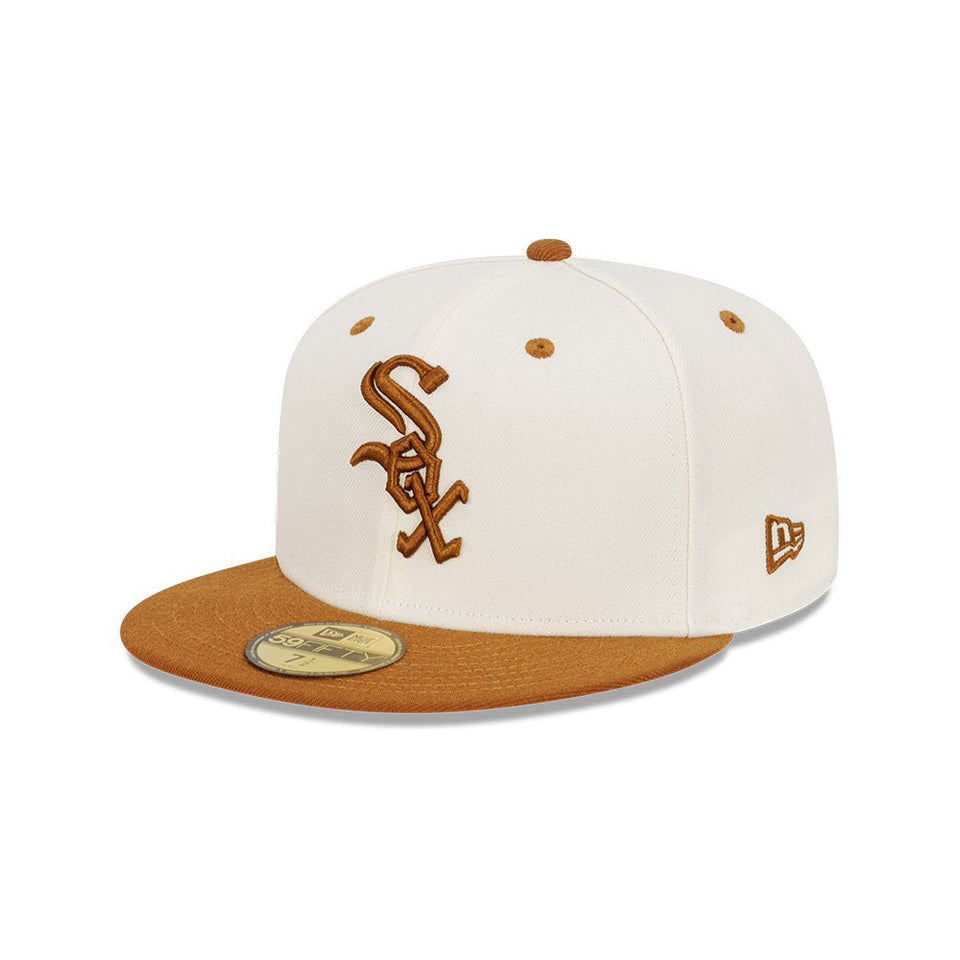 59FIFTY Peanut Butter シカゴ・ホワイトソックス クロームホワイト キャメルバイザー